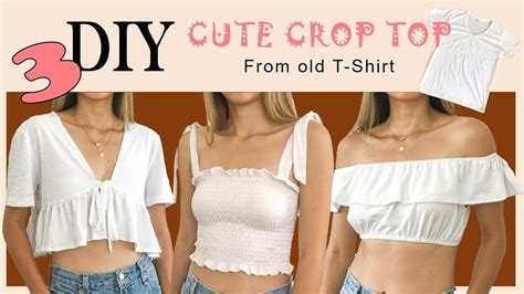 how to make a shirt into a crop top